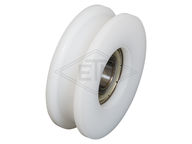 Deurrol POM ø 58/50/12 x 18/10,3, borgring