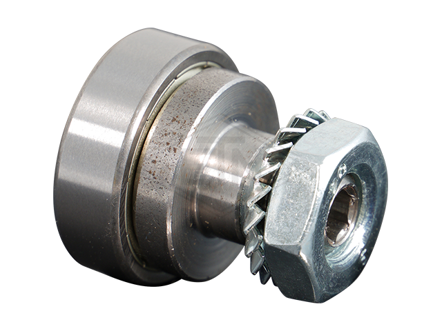 Gegenrolle ø 26/22/M10 x 31 mm, zentrische Achse mit Kugellager 629 ZZ