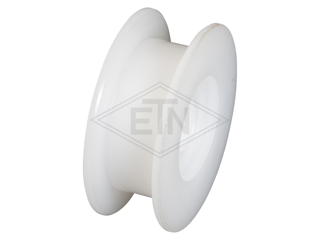 Rol voor retractable skate POM ø 40/29,4/10 x 15 mm, vierkant groef 10,5 mm, rol zonder as