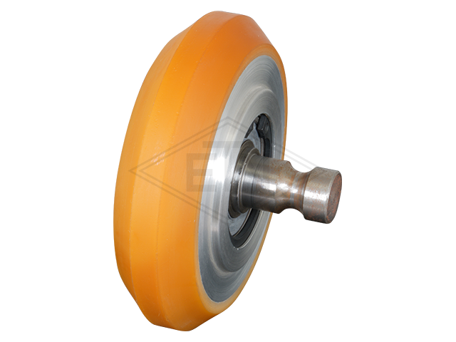 Rol VAL ø 95/17 x 29/24/8 mm VU 96° / aluminium kern met as en
