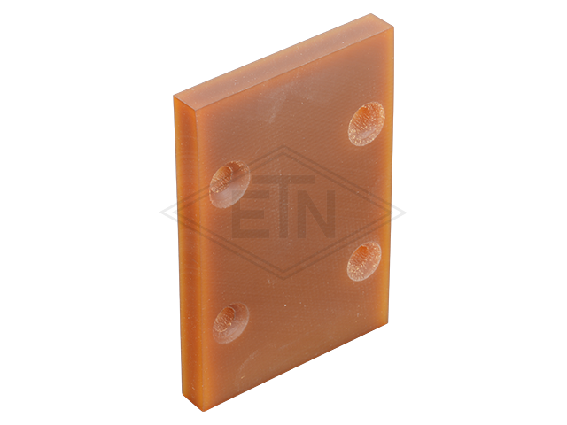 Plaat 75 x 50 x 7,5 mm VU 93°, gauge fixation voor rol geleiders