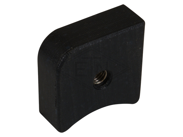 Bar stop 24 x 23 x 9,6 mm, ETN ® -HM-1000, met Helicoil-threaded bush M4
