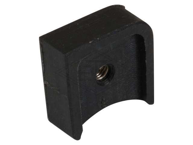 Bar stop 24 x 23 x 9,6 mm, ETN ® -HM-1000, met Helicoil-threaded bush M4