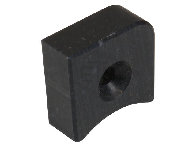Bar stop 24 x 23 x 9,6 mm, ETN ® -HM-1000, met drill voor countersunk schroef M4