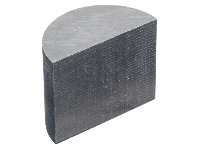 Slide half-round ETN ® -HM-1000, 40 x 25 mm, met R25