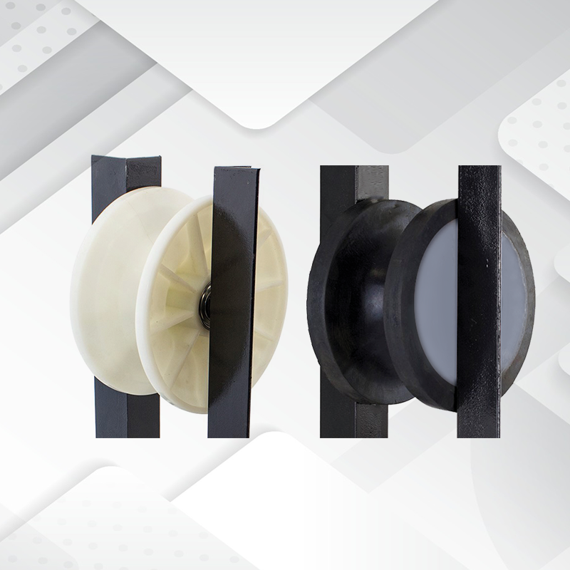 Compensatiekettingrol enkel rol polyamide (zonder console) max. 1,60 m/s